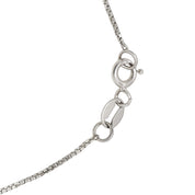 Collana con ciondolo - 18 carati Oro bianco - 0.015ct. tw. Diamante (Naturale)