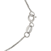 Collana con ciondolo - 18 carati Oro bianco - 0.02ct. tw. Diamante (Naturale)