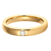 Anello - 18 carati Oro giallo - 0.05ct. tw. Diamante (Naturale)