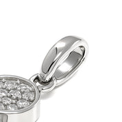 Ciondolo - 18 carati Oro bianco - 0.19ct. tw. Diamante (Naturale)