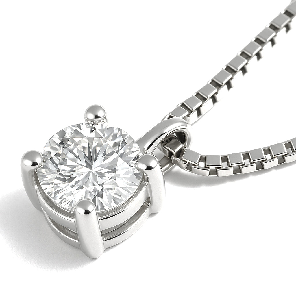 Collana con ciondolo - 18 carati Oro bianco - 0.26ct. tw. Diamante (Naturale)