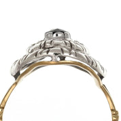 Anello - 18 carati Oro giallo, Argento - 0.98ct. tw. Zaffiro - Diamante