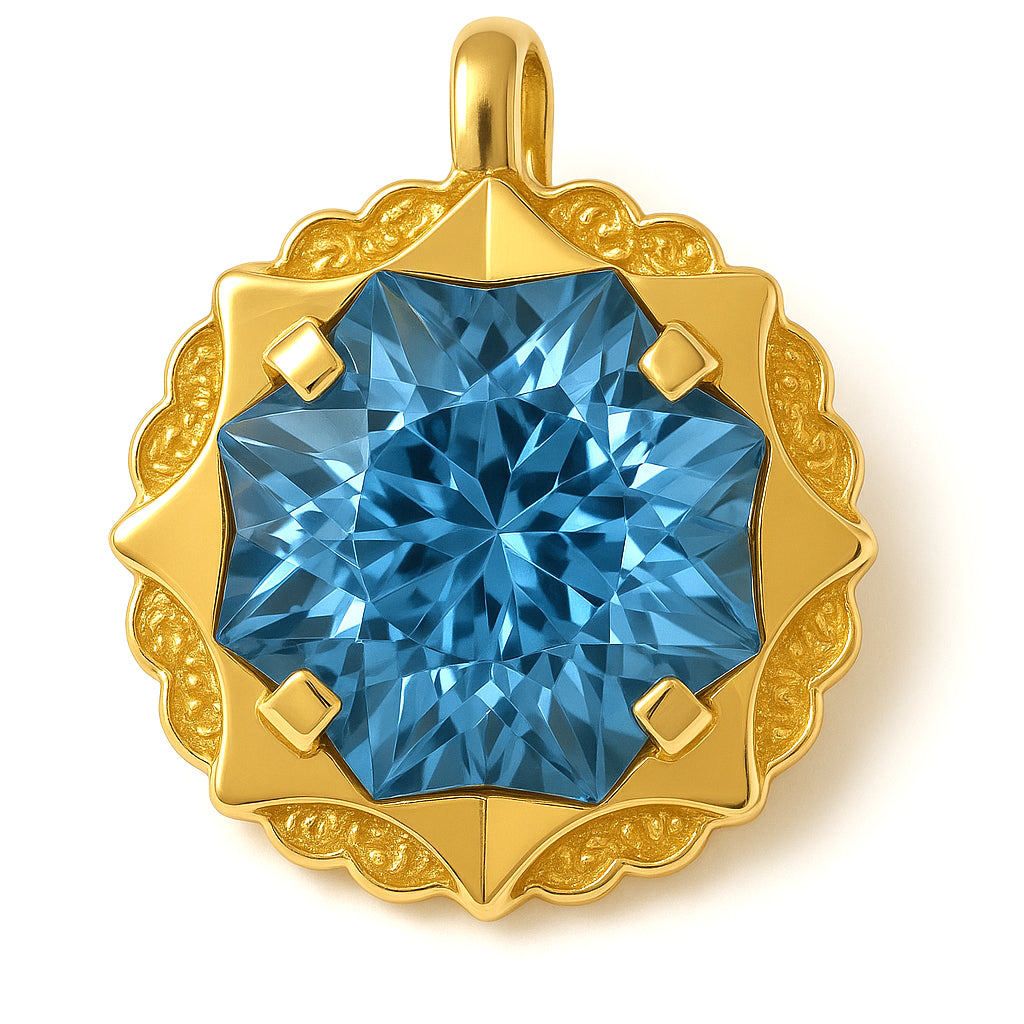 Orecchini - 18 carati Oro giallo - 4.00ct. tw. Topazio