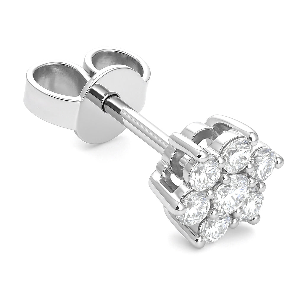 Orecchini - 18 carati Oro bianco - 0.38ct. tw. Diamante (Naturale)