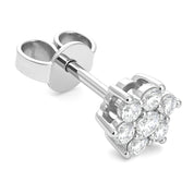 Orecchini - 18 carati Oro bianco - 0.38ct. tw. Diamante (Naturale)