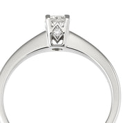 Anello - 18 carati Oro bianco - 0.19ct. tw. Diamante (Naturale)