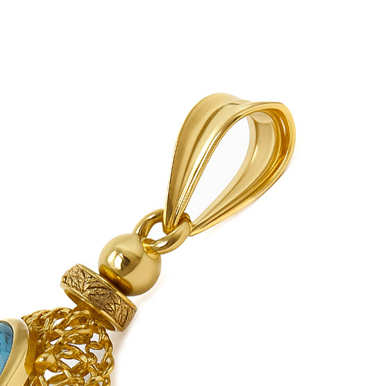 Ciondolo - 18 carati Oro giallo - 2.70ct. tw. Acquamarina