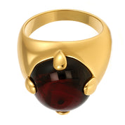 Anello - 18 carati Oro giallo - 10.00ct. tw. Granato