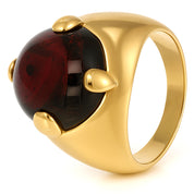 Anello - 18 carati Oro giallo - 10.00ct. tw. Granato