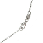 Collana con ciondolo - 18 carati Oro bianco - 0.12ct. tw. Diamante (Naturale)