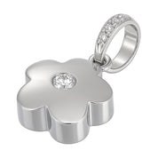 Ciondolo - 18 carati Oro bianco - 0.09ct. tw. Diamante (Naturale)