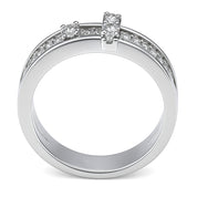 Anello - 18 carati Oro bianco - 0.16ct. tw. Diamante (Naturale)