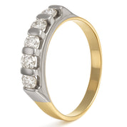 Anello - 18 carati Oro bianco - 0.70ct. tw. Diamante (Naturale)