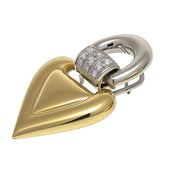 Orecchini - 18 carati Oro giallo, Oro bianco - 0.12ct. tw. Diamante (Naturale)