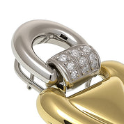 Orecchini - 18 carati Oro giallo, Oro bianco - 0.12ct. tw. Diamante (Naturale)