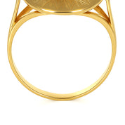 Anello - 18 carati Oro giallo Corallo