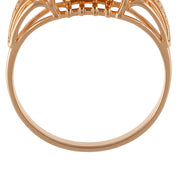 Anello - 18 carati Oro rosa - 3.00ct. tw. Topazio