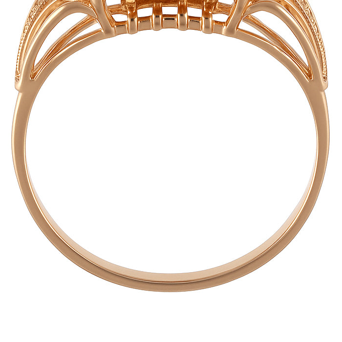 Anello - 18 carati Oro rosa - 3.00ct. tw. Topazio