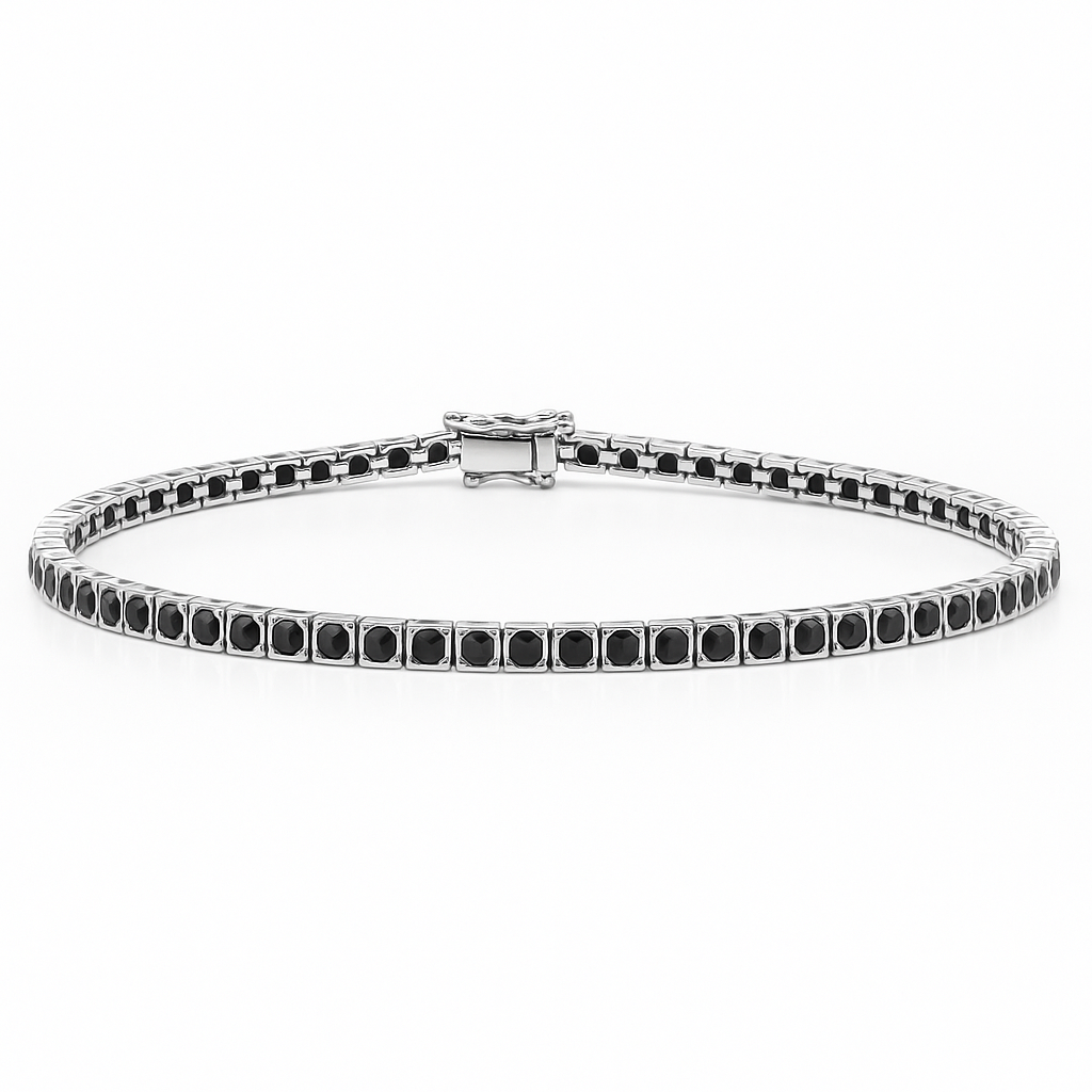 Bracciale - 18 carati Oro bianco - 0.77ct. tw. Diamante (Con trattamento colore)