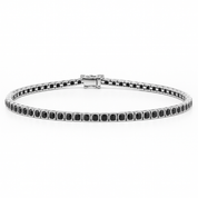 Bracciale - 18 carati Oro bianco - 0.77ct. tw. Diamante (Con trattamento colore)