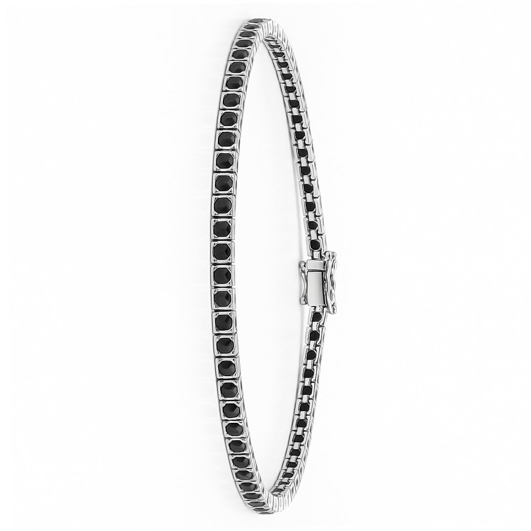 Bracciale - 18 carati Oro bianco - 0.77ct. tw. Diamante (Con trattamento colore)