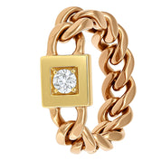 Anello - 18 carati Oro giallo - 0.15ct. tw. Diamante (Naturale)