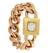 Anello - 18 carati Oro giallo - 0.15ct. tw. Diamante (Naturale)