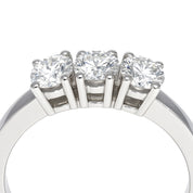 Anello - 18 carati Oro bianco - 0.69ct. tw. Diamante (Naturale)