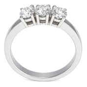 Anello - 18 carati Oro bianco - 0.69ct. tw. Diamante (Naturale)