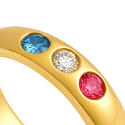 Anello - 18 carati Oro giallo - 0.24ct. tw.