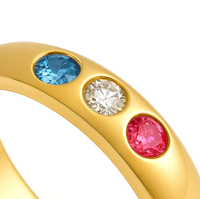 Anello - 18 carati Oro giallo - 0.24ct. tw.