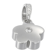 Ciondolo - 18 carati Oro bianco - 0.09ct. tw. Diamante (Naturale)
