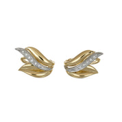 Orecchini - 18 carati Oro bianco, Oro giallo - 0.24ct. tw. Diamante (Naturale)