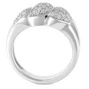 Anello - 18 carati Oro bianco - 0.915ct. tw. Diamante (Naturale)