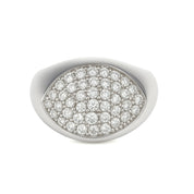 Anello - 18 carati Oro bianco - 0.74ct. tw. Diamante (Naturale)