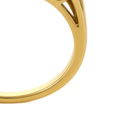 Anello - 18 carati Oro bianco, Oro giallo - 1.01ct. tw. Topazio - Diamante