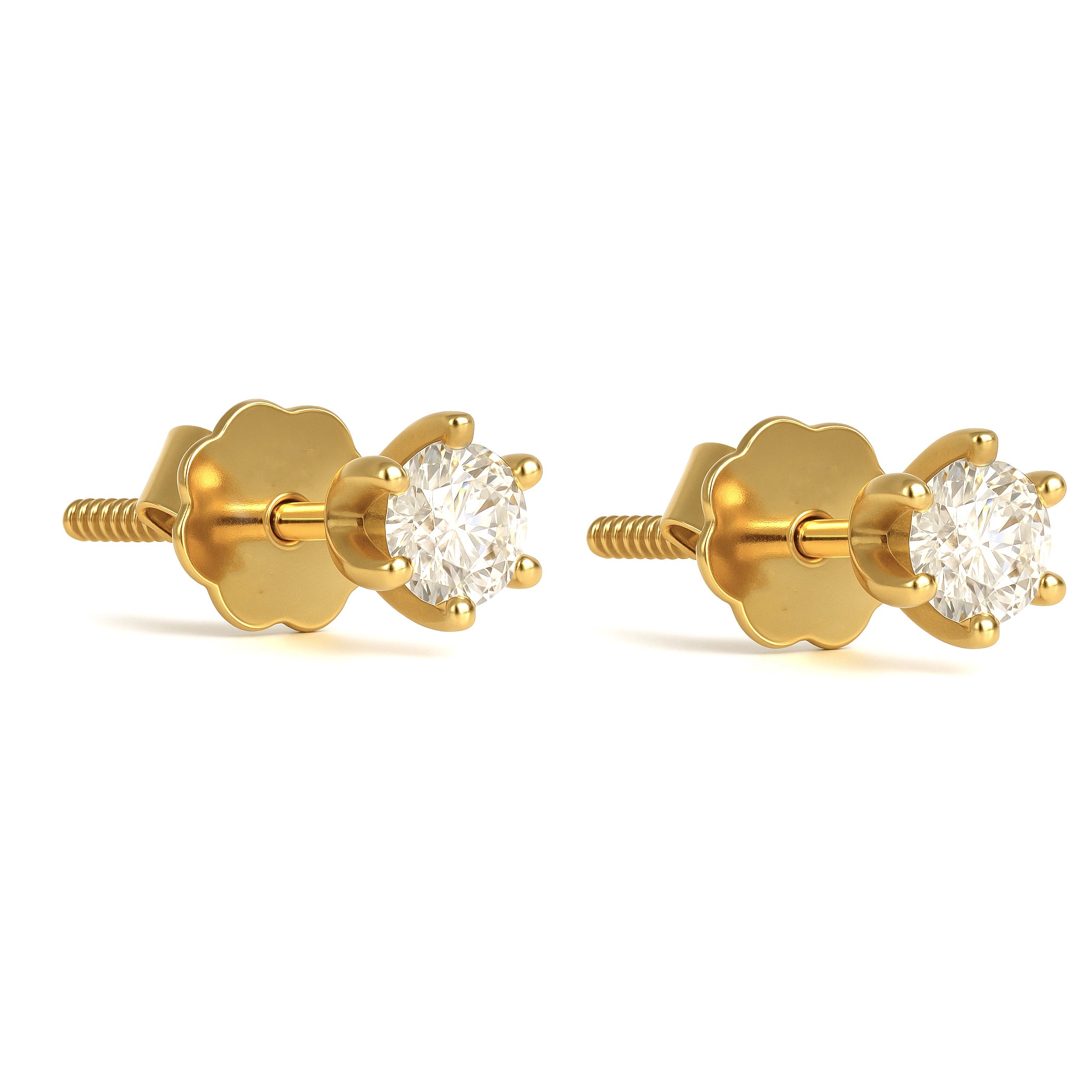 Orecchini - 18 carati Oro giallo - 0.50ct. tw. Diamante (Naturale)