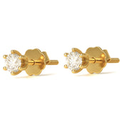 Orecchini - 18 carati Oro giallo - 0.50ct. tw. Diamante (Naturale)