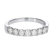 Anello - 18 carati Oro bianco - 0.28ct. tw. Diamante (Naturale)