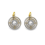 Orecchini - 18 carati Oro giallo, Argento - 1.20ct. tw. Diamante (Naturale)