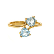 Anello - 18 carati Oro giallo - 1.30ct. tw. Topazio