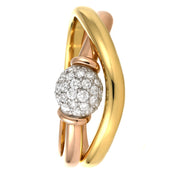 Anello - 18 carati Oro bianco, Oro giallo, Oro rosa - 0.22ct. tw. Diamante (Naturale)