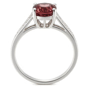 Anello - 18 carati Oro bianco - 2.73ct. tw. Tormalina - Diamante