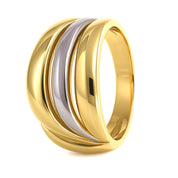 Anello - 18 carati Oro bianco, Oro giallo