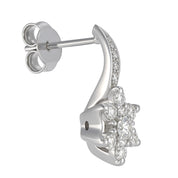 Orecchini - 18 carati Oro bianco - 0.72ct. tw. Diamante (Naturale)