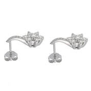 Orecchini - 18 carati Oro bianco - 0.72ct. tw. Diamante (Naturale)