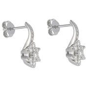 Orecchini - 18 carati Oro bianco - 0.72ct. tw. Diamante (Naturale)