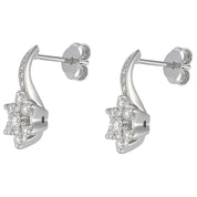 Orecchini - 18 carati Oro bianco - 0.72ct. tw. Diamante (Naturale)