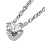 Collana con ciondolo - 18 carati Oro bianco - 0.18ct. tw. Diamante (Naturale)