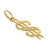 Ciondolo - 18 carati Oro giallo - 0.04ct. tw. Diamante (Naturale)